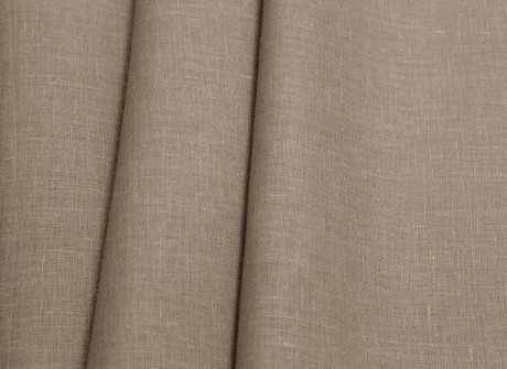 Lino audinys drabužiams, namų tekstilei, atraižos, sp. šviesiai ruda 4c33