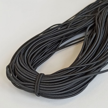 Apvali guma (elastinė virvutė) ~4 mm, sp. tamsiai pilka