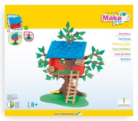 Putplasčio 3D žaislo rinkinys  ”Namas ant medžio”